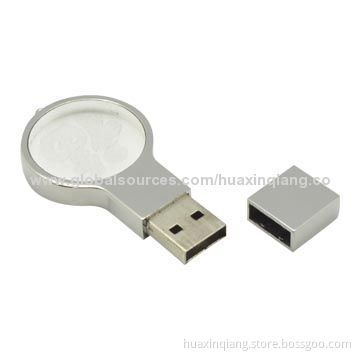 USB Flash Disk, Metal and Acrylic Materials, 128MB to 64GB Capacity Range, 5-year Warranty